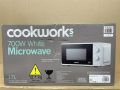 Cookworks Standard Microwave 6 power levels Defrost option P70J17P-VB - White. 