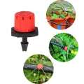 100-1000pcs Adjustable Drip Irrigation Droppers Rotating Sprinklers 1/4'' Emitter Dripper For Micro Balcony Yard Watering System. 