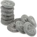 Stainless Steel Scourer Dish Washing Soldering Iron Tip Cleaning Rust Removing Metal Sponge Scouring Pad Spiral Scrubber. 