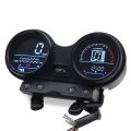 Motorcycle digital meter for ybr all models ybz/dx/125( electric rpm bright display imported quality/waterproof). 