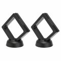 10PCS Jewelry Storage Box 3D Packaging Case Gemstone Floating Frame Membrane Ring Coin Display Case Necklace Display Holder.