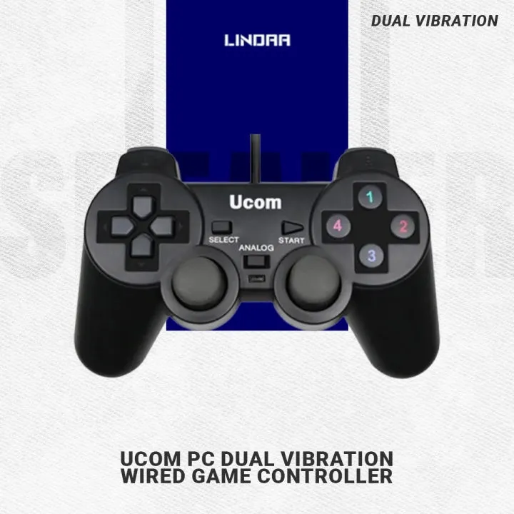 Perfect%20UCOM%20PC%20Dual%20Vibration%20Wired%20Game%20Controller%20Gaming%20Joypad%20Joystick%20USB%20Gamepad%20Joystick%20Gamepad%20Joypad%20For%20Win7/%20XP%20For%20PC%20Laptop%20Vibration%20Gamepads%20-%20Image%204