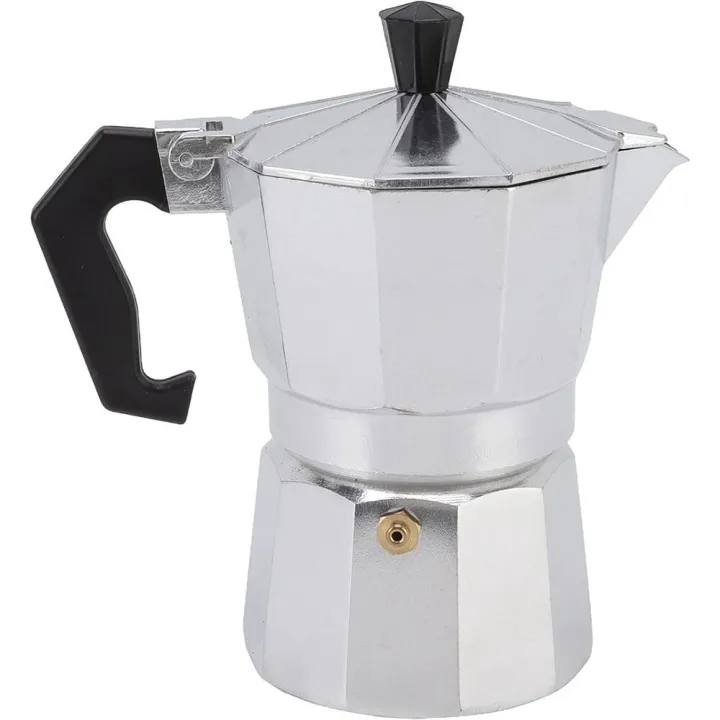 Italian Kettle Aluminum Coffee Kettle Household Italian Octagonal Moka Coffee Tea Pot ...