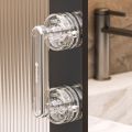 Anti-slip Sliding Door Handle Waterproof Suction Cup Door Handle Bathroom Removable Wardrobe Door Handle.