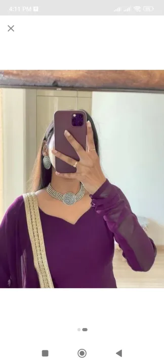 Staylist%20Women's%20Geometric%20Pattern%20Cotton%20Rayon%20Chiffon%20Dupatta%20Set%20with%20Embroidered%20Top%20And%20Trouser%203%20PC%20Wedding%20Wear%20-%20Image%204