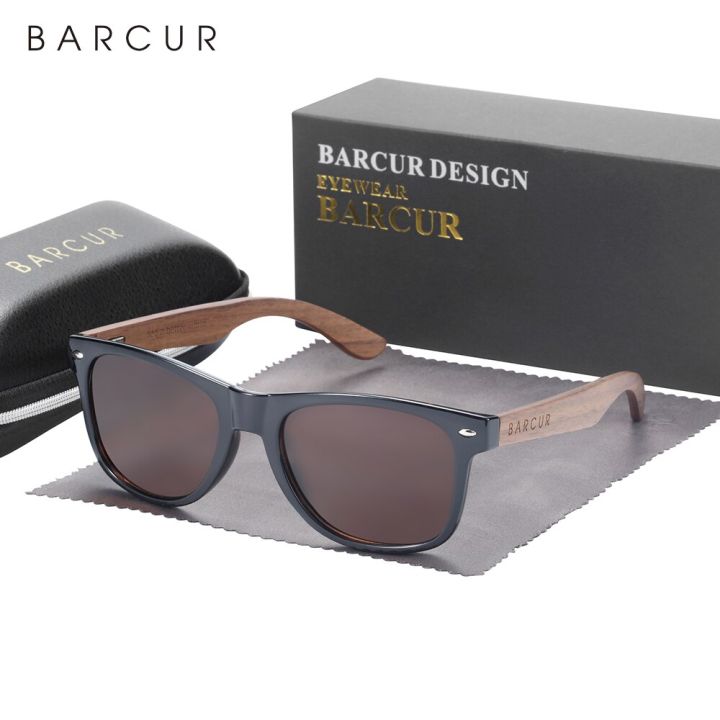 BARCUR%20Natural%20Wooden%20Sunglasses%20Polarized%20Mens%20Sun%20Glasses%20Black%20Walnut%20Eyewear%20UV400%20Protection%20-%20Image%207