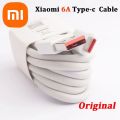 Xiaomi Original 120W USB type C Turbo Charger Cable Mi Fast charging 6A For Mi 11 Lite/Mi 11 Lite 5G/Mi 11i/Mi 11X/Mi 11X Pro/Mi 11/Mi 10 Pro 5G/Mi 10 5G/Mi 10T Pro/ Mi 10T Pro 5G/Mi 10T 5G/Mi Note 10 Lite/Mi. 