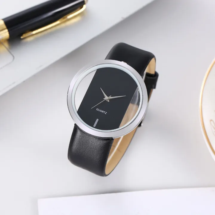 Simple%20Fashion%20Atmospheric%20Transparent%20Hollow%20Neutral%20Men's%20and%20Women's%20Watch%20Live%20Couple%20Belt%20Quartz%20Watch%20-%20Image%202