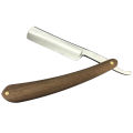 YINTAL Blank Men Shaving Straight Razor Classic Pure Beech Wood Handle Barber Razors Sharpened Preliminary Knife Razor. 