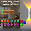 Double-head LED Night Light with Motion Sensor RGB Rechargeable Magnetic Wall Lamp Mood Ambient Light for Cabinet Hallway Stair. 