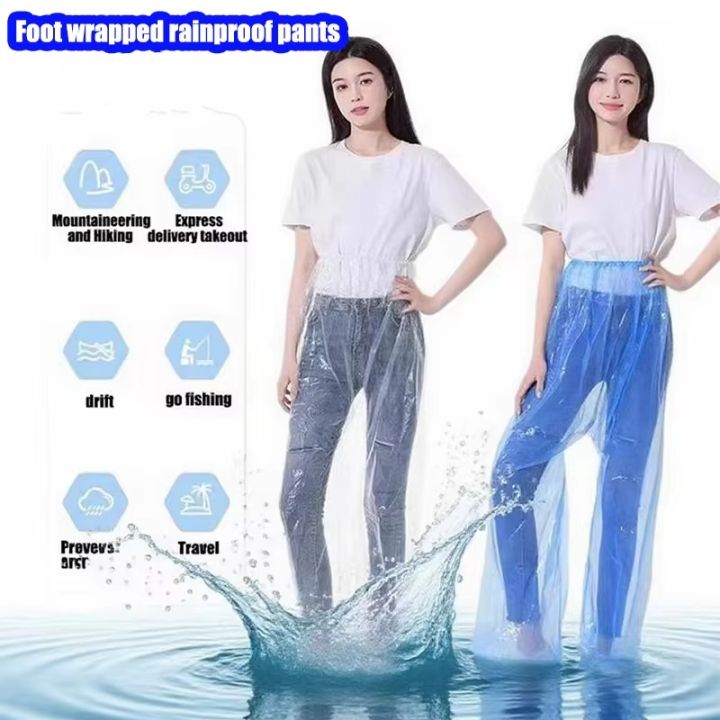 Disposable%20Waterproof%20Pants%20Especially%20Suitable%20for%20Riders%20of%20Motorcycle%20Scooter%20Bike%20in%20Raining%20Days%20Feet-wrapped%20Rain%20Pants%20-%20Image%202