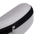 1pc Portable Sunglasses Case Protector Oxford Cloth Hard EVA Zippered Eyeglasses Case with Carabiner Unisex Eyewear Accessories. 