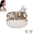 Wireless Clip-on Earbuds with Charging Case Sports Bluetooth Headphones Noise Cancellation Free Butterfly Ear Clip Accessories. 