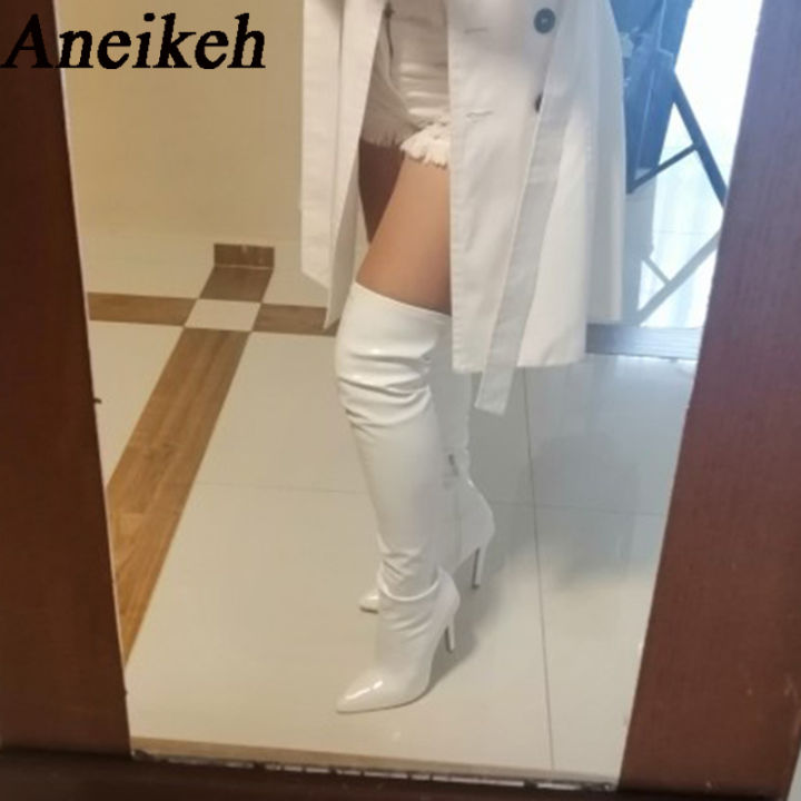 Aneikeh%20White%20%20Over-the-Knee%20Side%20Zipper%20Slip-On%20Pointed%20Toe%20Shoes%20NEW%20Fashion%20Striped%20Thin%20Heels%20Ladies%20Boots%202025%20Spring%20-%20Image%203