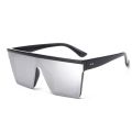 New Large-frame One-piece Sunglasses, European And American Fashionable Square Frame Sunglasses For Women, Colorful Glasses. 