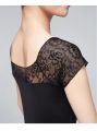Women Ballet Leotards Dance Bodysuits Dance Wear Lace Short Sleeve Boat Neck Dance Clothes Gymnastics Leotards for Girls Adult. 