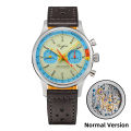 Sugess Pilot Watch with Seagull Movement Swanneck Wristwatch Mechanical Chronograph Sappire Crystal  Limited Racing 1963. 