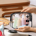 Cosmetic Pouch 3 Pcs Clear Toiletries Bags Carry On Airport Airline Compliant Bag Toiletry Bag Convenient Travel Toiletry Bag Fa. 