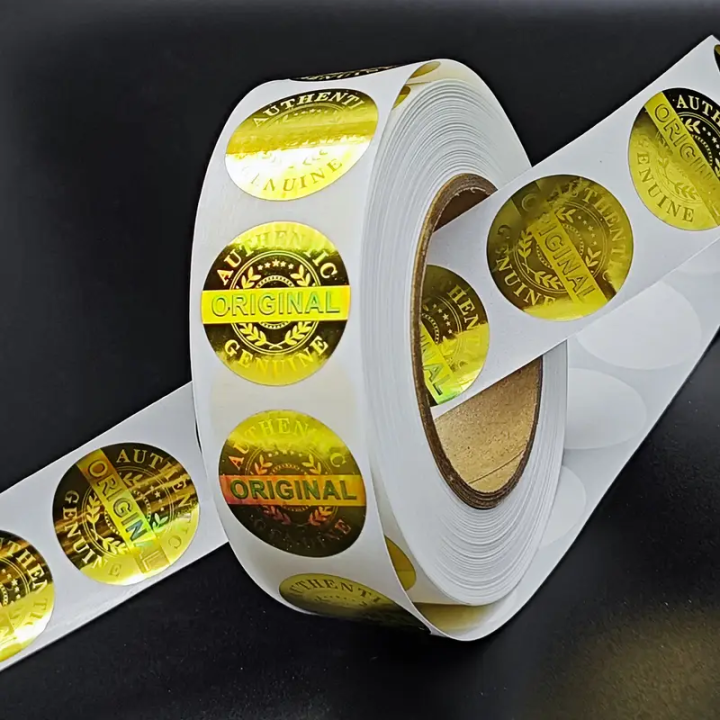 500pcs/1000pcs%20Rolled%20Gold%20VOID%20Authentic%20Tamper%20Proof%20Holographic%20Original%20Stickers%20for%20Commercial%20Business%20%20Package%20Box%20-%20Image%203