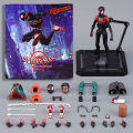 Sentinel Sv Action Spiderman Miles Morales Action Figure Model Spider-Man Into The Spider Verse Peter Parker Miles Figurine Toys. 