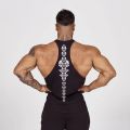 Men's Athletic Stringer Tank, Slim - Fit Gym Vest, Tailored for Bodybuilders & Workout Enthusiasts Pursuing Muscle Definition. 