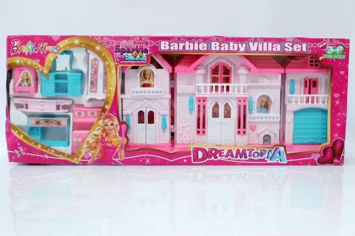 barbie doll house, girls birthday gift Barbie, doll, house, playset, furniture, accessories, dreamhouse, pink, imagination, role-play.