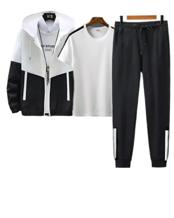 Deefuel%20Summer%20Men'S%20Trendy%20Casual%20%20Lightweight-%20Combo%20Pack%20Of%20Single%20Layer%20WindCheater%20,Tshirt%20And%20Jogger%20Set%20-%20Image%203