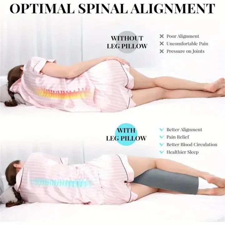 Half%20Moon%20Bolster%20Semi-Roll%20Knee%20Pillow%20Ankle%20&%20Knee%20Support%20Elevation%20Back%20Lumbar%20Neck%20Relief%20Pain%20Quality%20Memory%20Foam%20Filling%20-%20Image%203