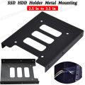 2.5 inch to 3.5 inch Mounting Bracket Hard Drive Adapter SSD HDD Holder Metal Mounting Adapter for PC Hard Drive Enclosure. 