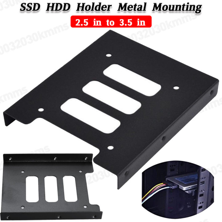 2.5 inch to 3.5 inch Mounting Bracket Hard Drive Adapter SSD HDD Holder Metal Mounting Adapter for PC Hard Drive Enclosure