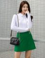 New Design Women's Genuine Leather Shoulder Bag, Fashion Small Crossbody Bag, All-match White Bag For Summer. 