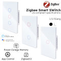 Zigbee smart switch Alexa  voice control No neutral wire Install Touch light switch lightify. 
