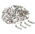 50 Pcs 15mm & 20mm Silver Brooch Base Back Bar Badge Holder Safe Lock Brooch Pins Brooch Catch Bar locking pins Base  DIY Jewelry Findings Jewelry Accessories. 