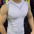 Mans Compression Tank Top Men Gym Shirt Sleeveless Quick Dry Sportswear Male Fitness Bodybuilding Vest Workout Muscle Top.