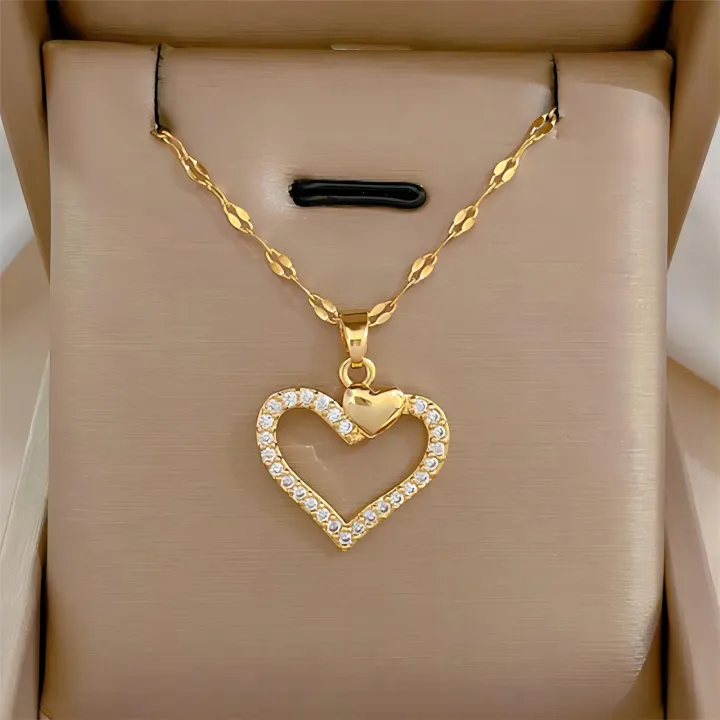 Trendy%20Heart%20Stainless%20Steel%20Zirconia%20Necklaces%20For%20Women%20Girls%20Love%20Gold%20Color%20Metal%20Necklace%20Party%20Birthday%20Daily%20Jewelry%20-%20Image%204