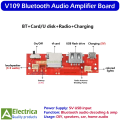 DIY Bluetooth Audio Module – Multifunctional Amplifier Circuit Board for Lanterns, Speakers, and Wireless Projects by Electrica. 