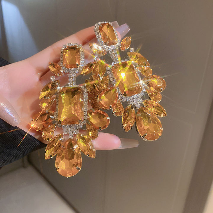 Orange%20Rhinestone%20Geometric%20Earrings%20for%20Women%20Retro%20Exaggerated%20Drop%20Earrings%20Temperament%20Party%20Accessories%20Girls%20Gifts%20-%20Image%205