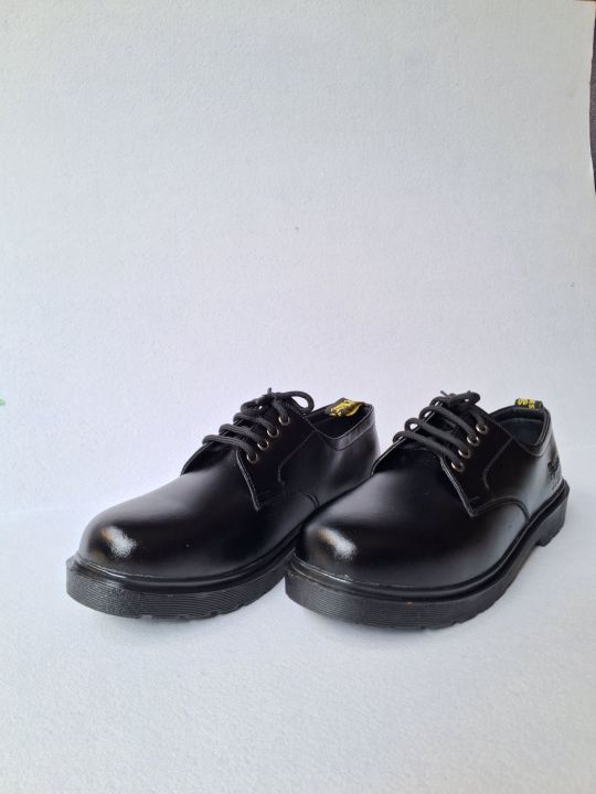 Black Dr Martin School Shoes For Boys