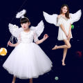 1Pc Kids Adult Party Swallow White Angel Feather Wings Wands Cosplay Elastic Straps Wedding Birthday Halloween Christmas. 