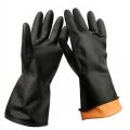 1 Pair Sun (Brand) Safety Hand Gloves, Resist Oil, Acid And Most Chemicals All Time All Work Protect Your Hand Safely.