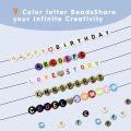 2600pcs Beads for Bracelet Making Kit Friendship Bracelet Making Kit, Jewelry Making Kit Name Personalized Bracelets. 
