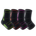 1Pcs Ankle Compression Sleeve for Women/Men,Ankle Brace with Silicone Gel, Toeless Compression Sock for Arch & Heel Pain Relief.