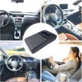 Auto Center Console Armrest Cushion With 2 Cup Holder Phone Holder PU Leather Armrest Pad Portable Car Amrest Pillow Height Pad..