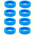 8 pcs upgraded and thickened luggage wheel protection set, wheel repair set, trailer luggage wheel mute set.