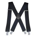 Heavy Duty Big Size Suspenders for Men Work Outdoor 2 Inch Wide X Back 4 Strong Clips Adjustable Elastic Trouser Braces Straps. 