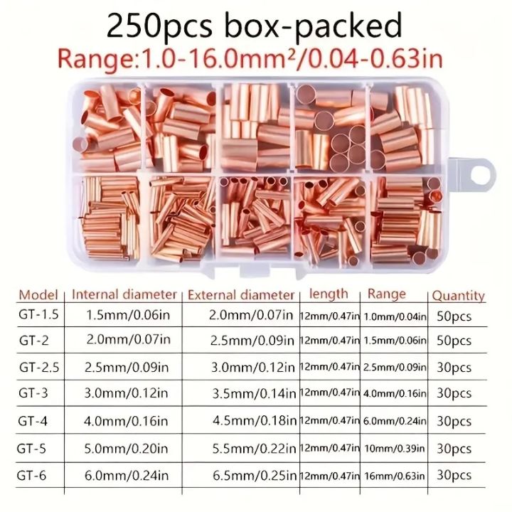 PZ0.5-16%20250pcs%20Kit%20GT%20Copper%20Connecting%20Pipe%20Wire%20Joint%20Small%20Copper%20Tube%20Terminal%20Cable%20Lug%20Ferrule%20Hand%20Crimping%20Tool%20-%20Image%204