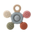 Baby Chewing Accessories Helm Babies Sensory Teether with Textured Design Newborn Infant Anxiety Teether Silicone Teething Toys. 