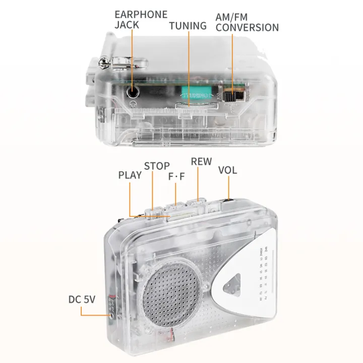Cassette%20Player%20Walkman%20Cassette%20Player%20Portable%20Speaker%20Multiple%20Power%20Supply%20Methods%20AM/FM%20Radio%20Function%20High%20Quality%20Sound%20-%20Image%204