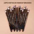 MAANGE 13pcs Professional Eyeshadow Brushes Set Blending Eyeliner Eyebrow Concealer Brushes Makeup Accessories  for Friends. 