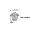 Tea Spice Strainer Seasoning Ball Mesh Herbal Ball Stainless Steel Teakettle Locking Tea Filter Reusable Diameter 4.5cm. 